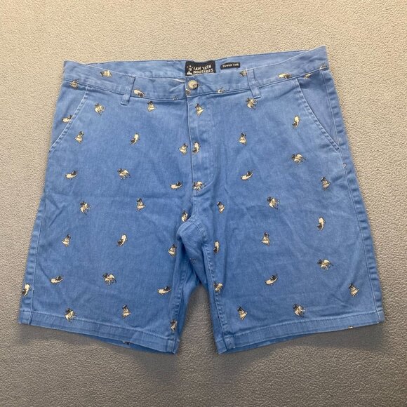 Raw Yarn Industries Mens Shorts Size 40 animal print,Pockets,Stretch Twill - Picture 1 of 10